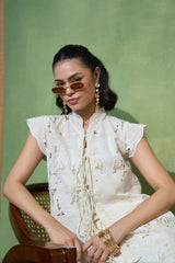 Ivory Garden Tie Up Co-ord Set