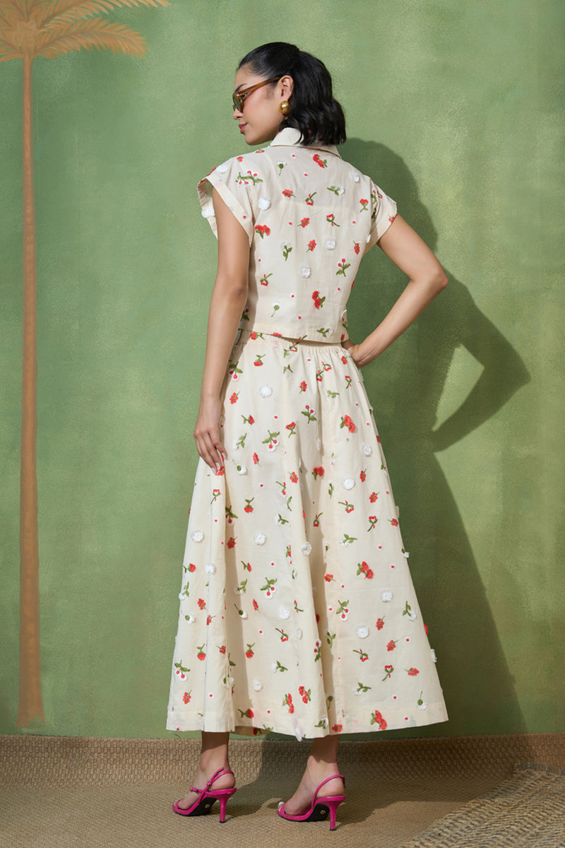 Floral Whispers Skirt Set