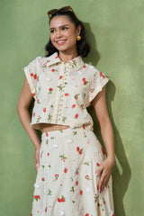 Floral Whispers Skirt Set