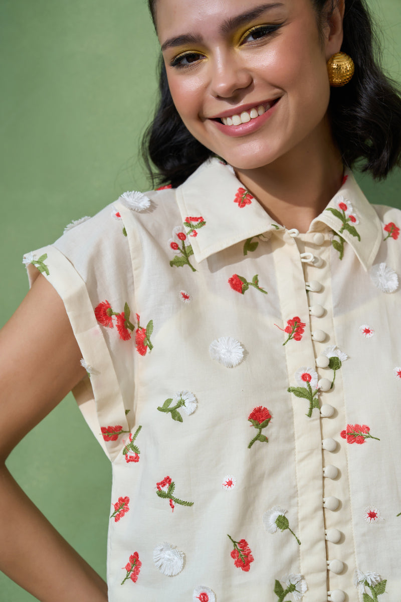 Floral Whispers Skirt Set