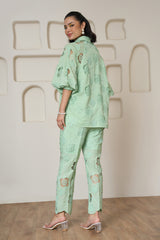 Sage Serenade Tie Up Shirt
