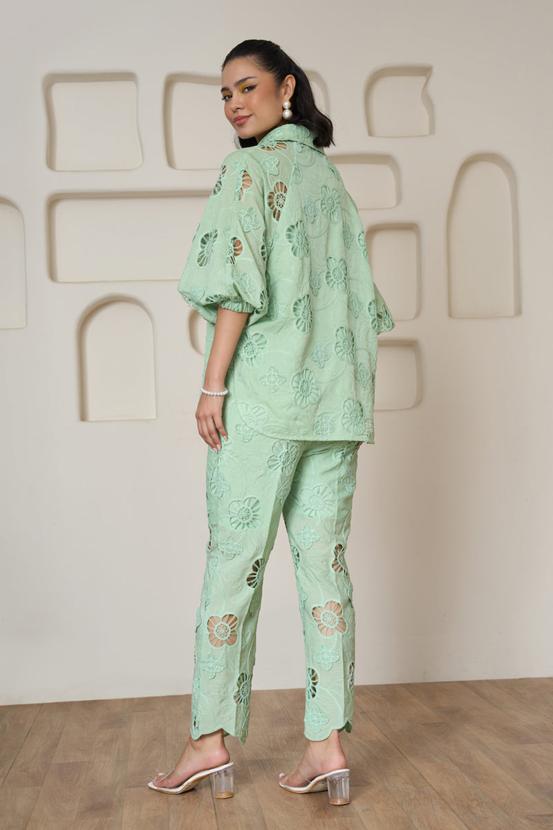 Sage Serenade Tie Up Shirt