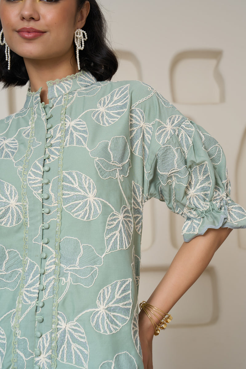 Botanical Breeze Nightfall Dress
