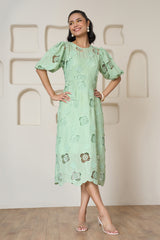 Sage Serenade Midi Dress
