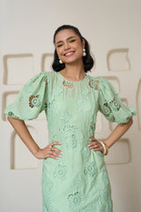 Sage Serenade Midi Dress