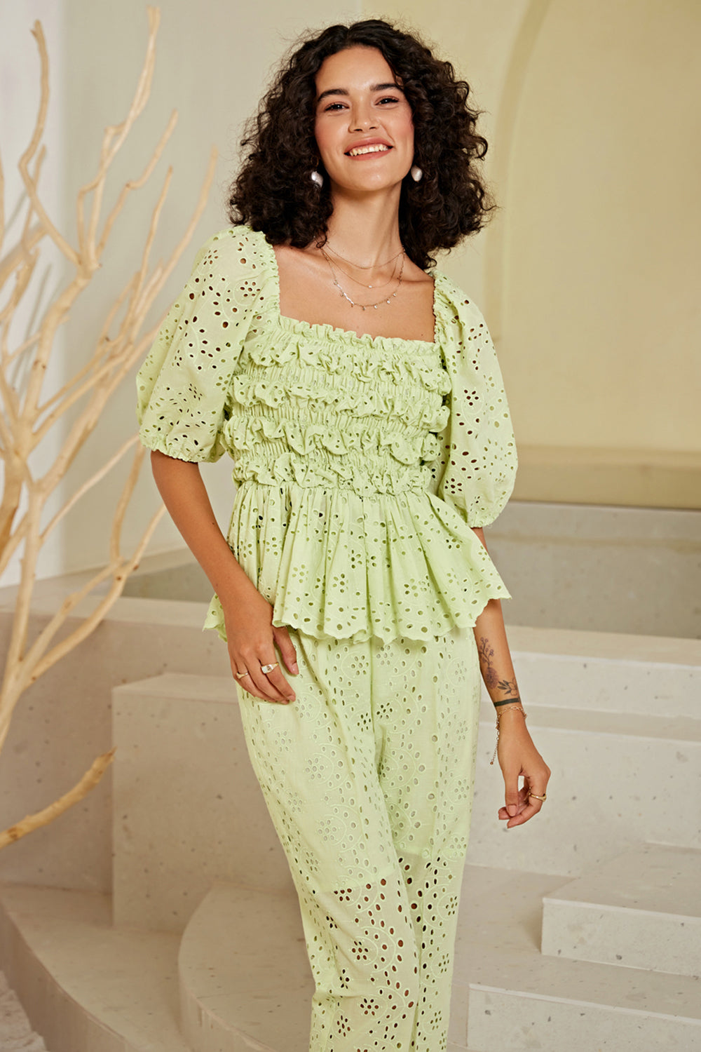 Nriti Shah In Our Lush Lime Co-ord Set
