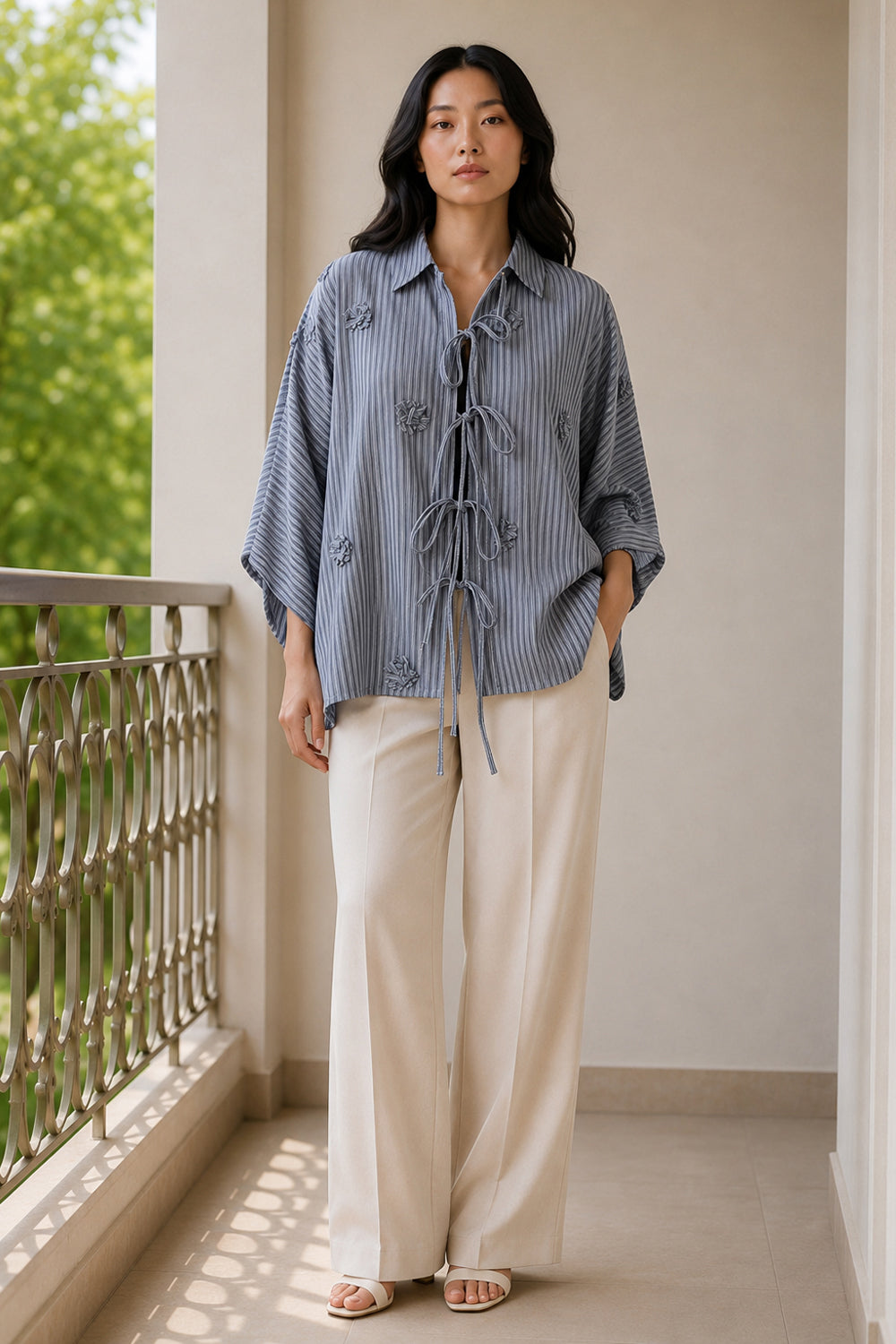 Slate Pinstripe Shirt