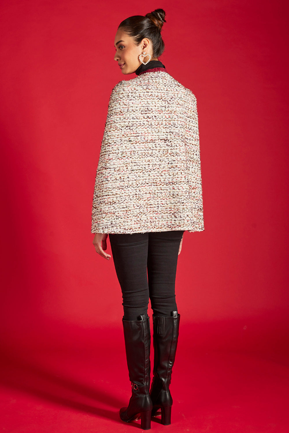 Golden Tweed Cape