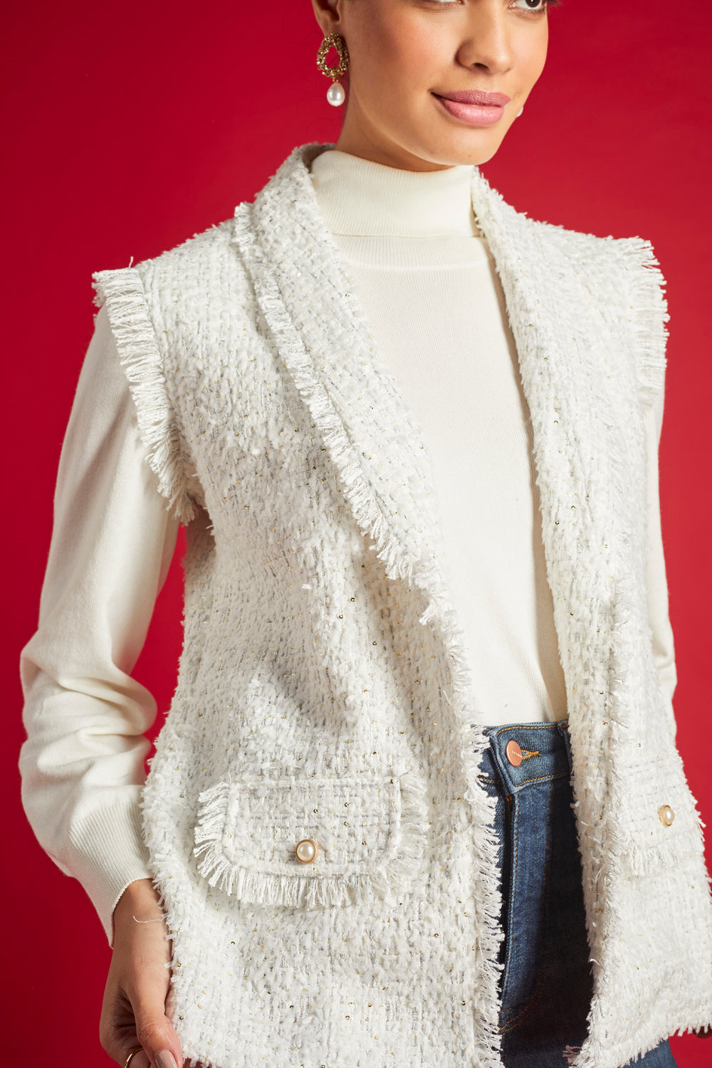 Aishen Sleeveless Jacket