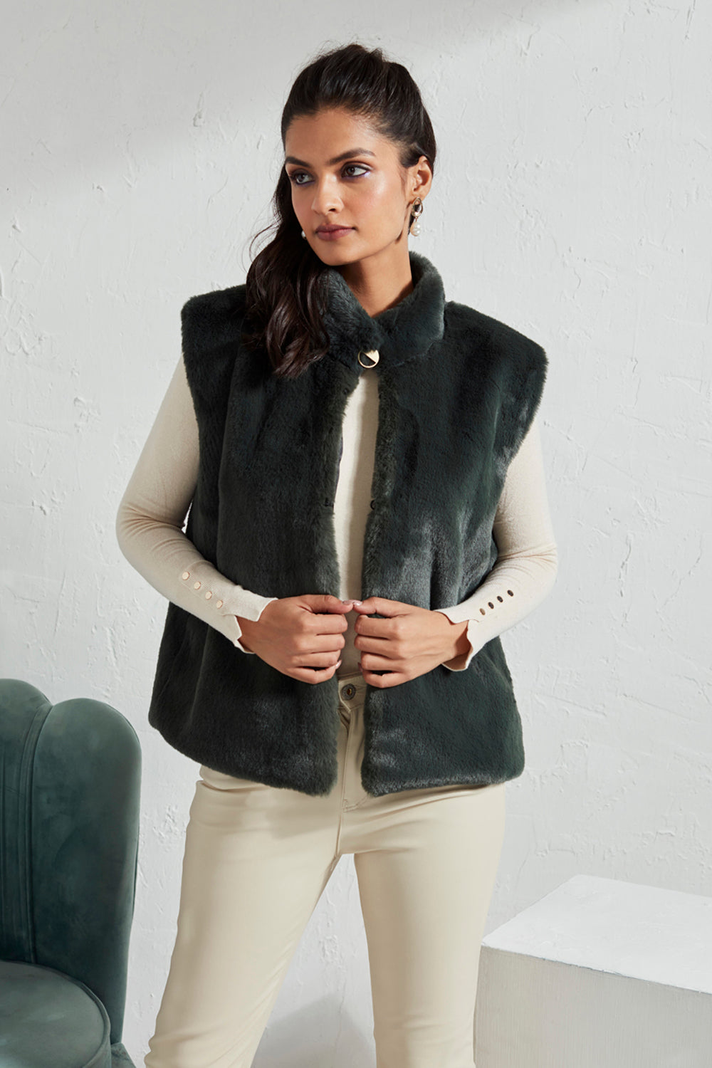 Mock Collar Jacket